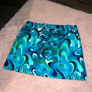 Princess Polly Blue Mini Skirt